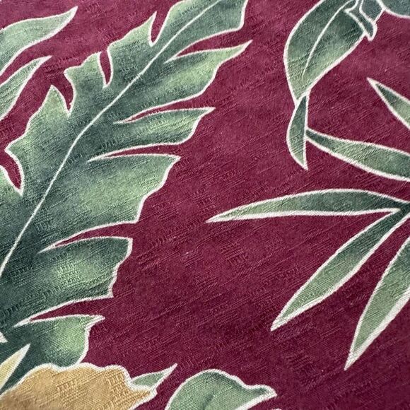 Solitude Floral Print Washable Silk Men’s Button Up Shirt Size 2XL Beach Theme - Picture 3 of 12